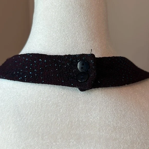 Y2K Scott McClintock halter neck sparkly evening gown Vintage 10P (modern 4-6) - Picture 8 of 16